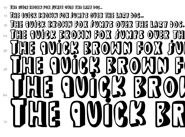 Dead Wallace font waterfall